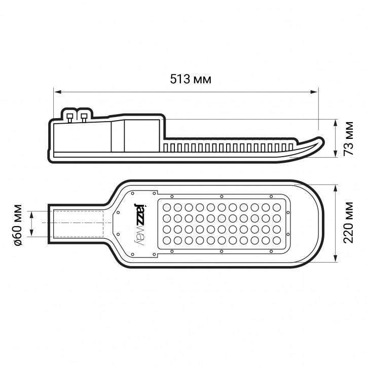 PSL 02 PRO-5 100w 5000K IP65 BL 85-265V (5лет гар) Jazzway