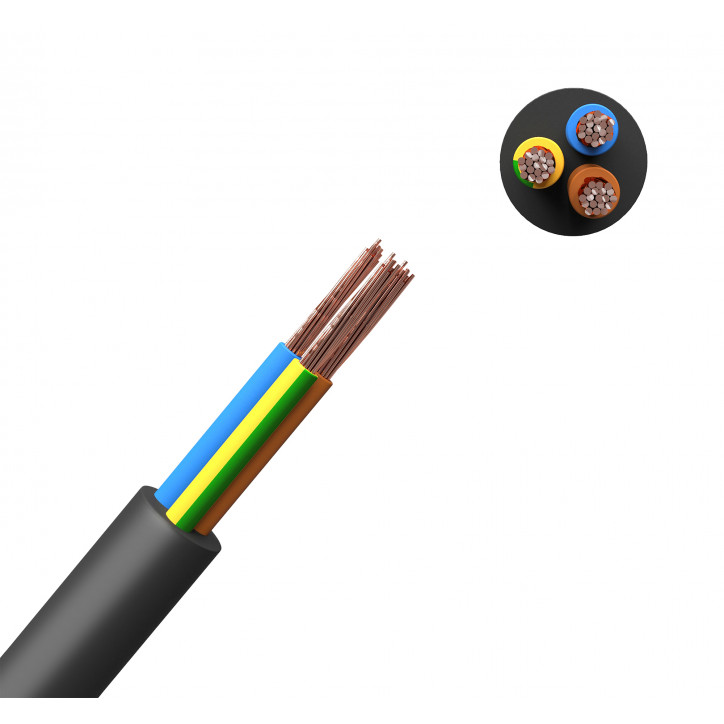 Кабель силовой КГТП-ХЛ 3х0,75(N,PE) 380/660-3 100м Кабель силовой КГТП-ХЛ 3х0,75(N,PE) 380/660-3 100м