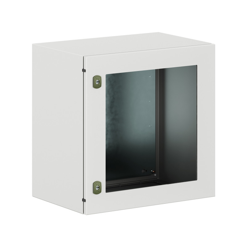Корпус навесной уличный ST Outdoor с М/П с прозрачной дверью ВxШxГ 600x600x400 мм, IP66
