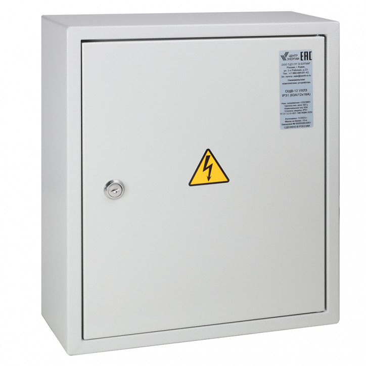 Низковольтное комплектное устройство ОЩВ-12 УХЛ3 IP31 (63А/12х16А) Низковольтное комплектное устройство ОЩВ-12 УХЛ3 IP31 (63А/12х16А)