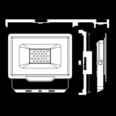 PFL- C3 100w (compact) 4000K IP65