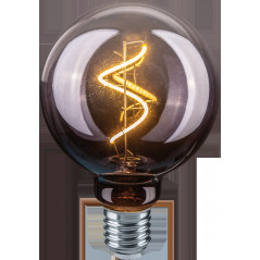 Лампа светодиодная LED 4вт E27 теплый G95 ретро FILAMENT