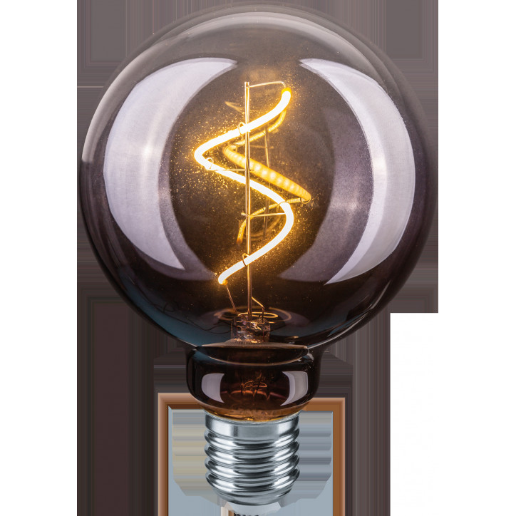 Лампа светодиодная LED 4вт E27 теплый G95 ретро FILAMENT