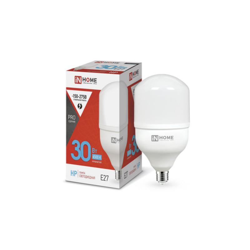 Лампа светодиодная LED-HP-PRO 30Вт 230В Е27 6500К 2850Лм IN HOME