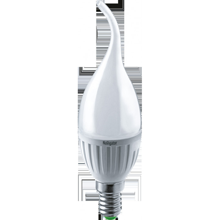 Лампа светодиодная LED 5вт E14 белый матовая свеча на ветру Лампа светодиодная LED 5вт E14 белый матовая свеча на ветру