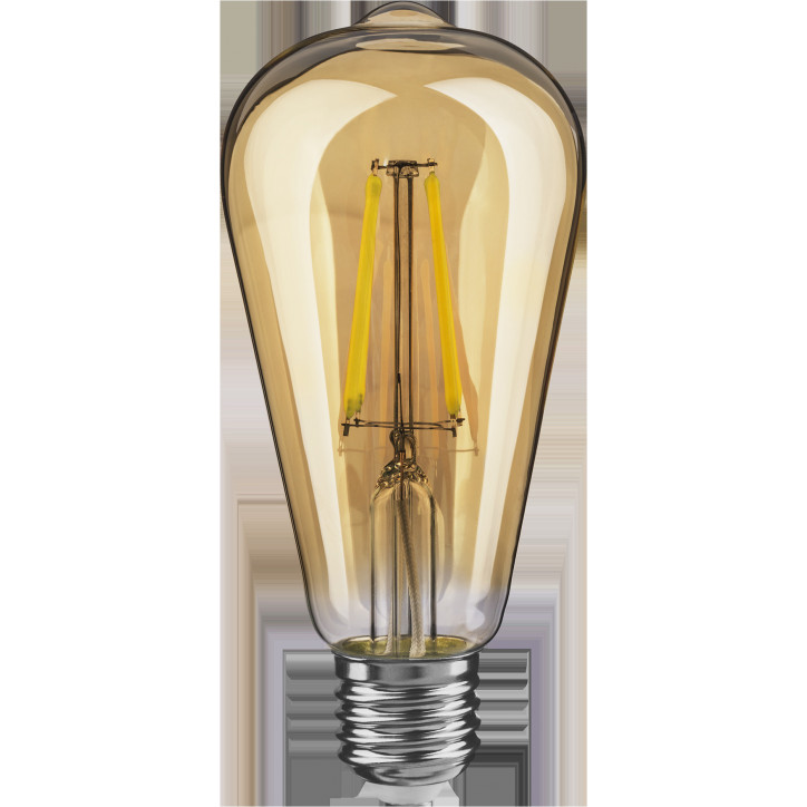 Лампа светодиодная LED 4вт E27 теплый ST64 ретро FILAMENT Лампа светодиодная LED 4вт E27 теплый ST64 ретро FILAMENT