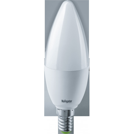 Лампа светодиодная LED 8.5вт Е14 теплый матовая свеча