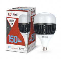 Лампа светодиодная LED-HP-PRO 150Вт 230В E27 с адаптером Е40 6500К 14250Лм IN HOME