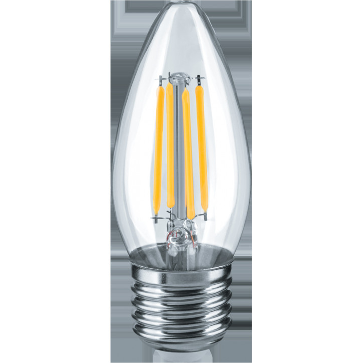 Лампа светодиодная LED 4вт Е27 белый свеча FILAMENT Лампа светодиодная LED 4вт Е27 белый свеча FILAMENT
