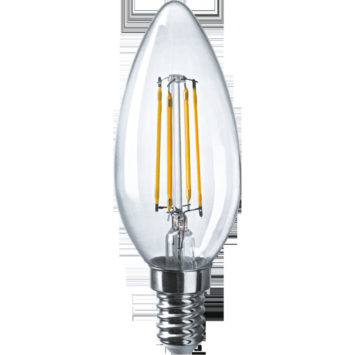 Лампа светодиодная LED 6вт Е14 теплый свеча FILAMENT Лампа светодиодная LED 6вт Е14 теплый свеча FILAMENT