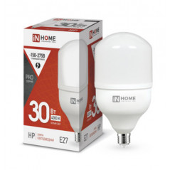 Лампа светодиодная LED-HP-PRO 30Вт 230В Е27 4000К 2850Лм IN HOME