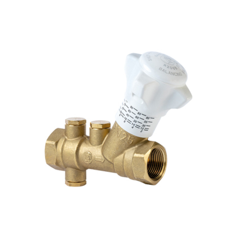 Клапан балансировочный статический, без измерительных ниппелей, со сливом 3/4'