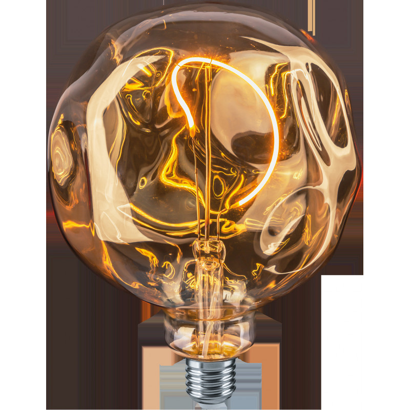 Лампа светодиодная LED 4вт E27 теплый G125ST ретро FILAMENT