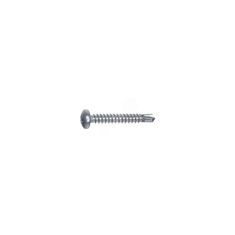 Саморез 4,2x16 A2 DIN7504М с полукруглой головкой с буром на конце нержавеющая сталь