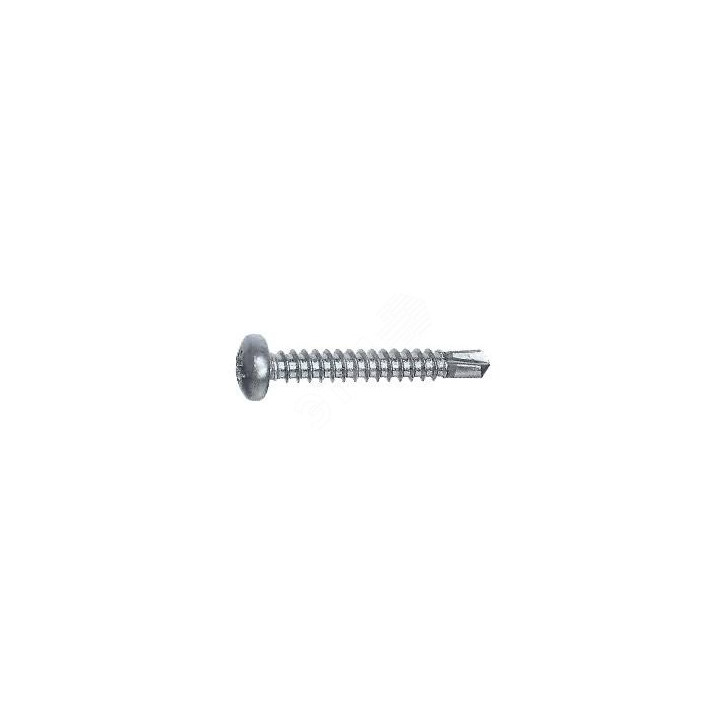 Саморез 4,2x16 A2 DIN7504М с полукруглой головкой с буром на конце нержавеющая сталь