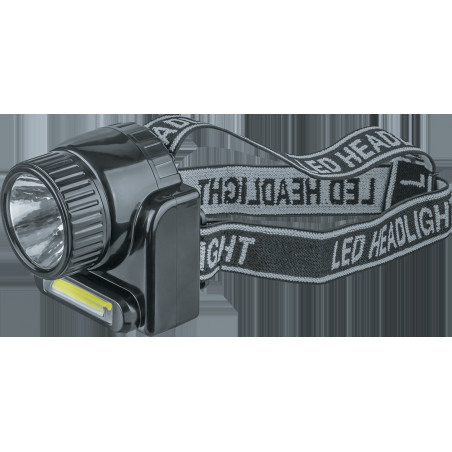 Фонарь светодиодный NPT-H20-ACCU налобный 1COB LED 3Вт+1LED 3Вт Lead-acid 0,5 Ач