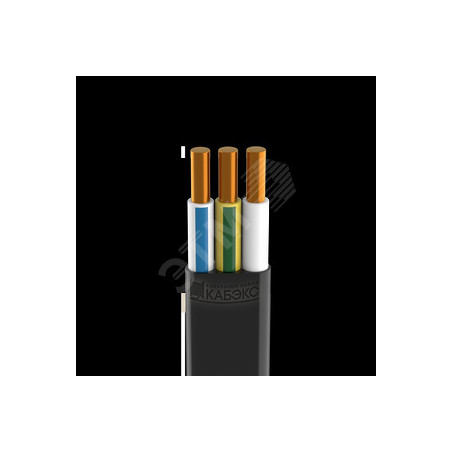 Кабель силовой ВВГ-Пнг(А)-LS 3x6 ок(N, PE)-0.66