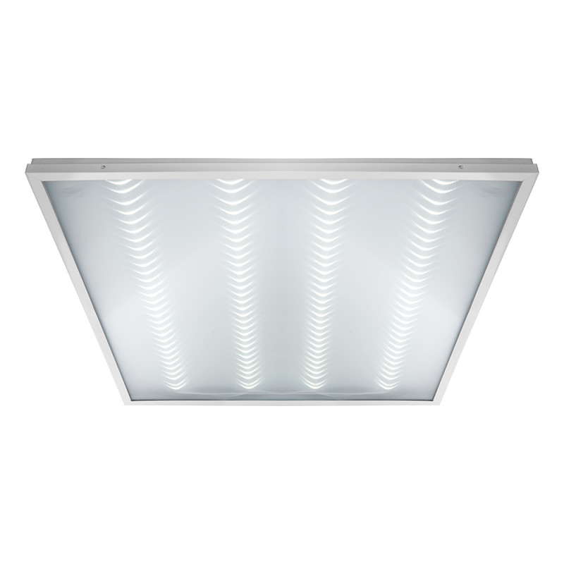 Светильник светодиодный ДВО-40w 595х595х19 4000К 3100Лм c блоком аварийного питания 1ч призма IP40