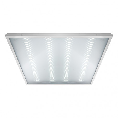 Светильник светодиодный ДВО-40w 595х595х19 4000К 3100Лм c блоком аварийного питания 1ч призма IP40