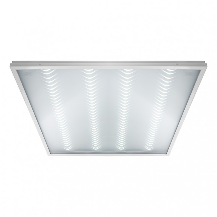 Светильник светодиодный ДВО-40w 595х595х19 4000К 3100Лм c блоком аварийного питания 1ч призма IP40