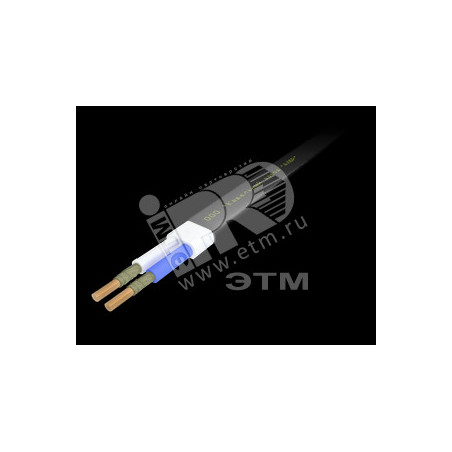 Кабель силовой ВВГ-П нг(А)-FRLSLTx 2х4 ок(N)-1 черный барабан