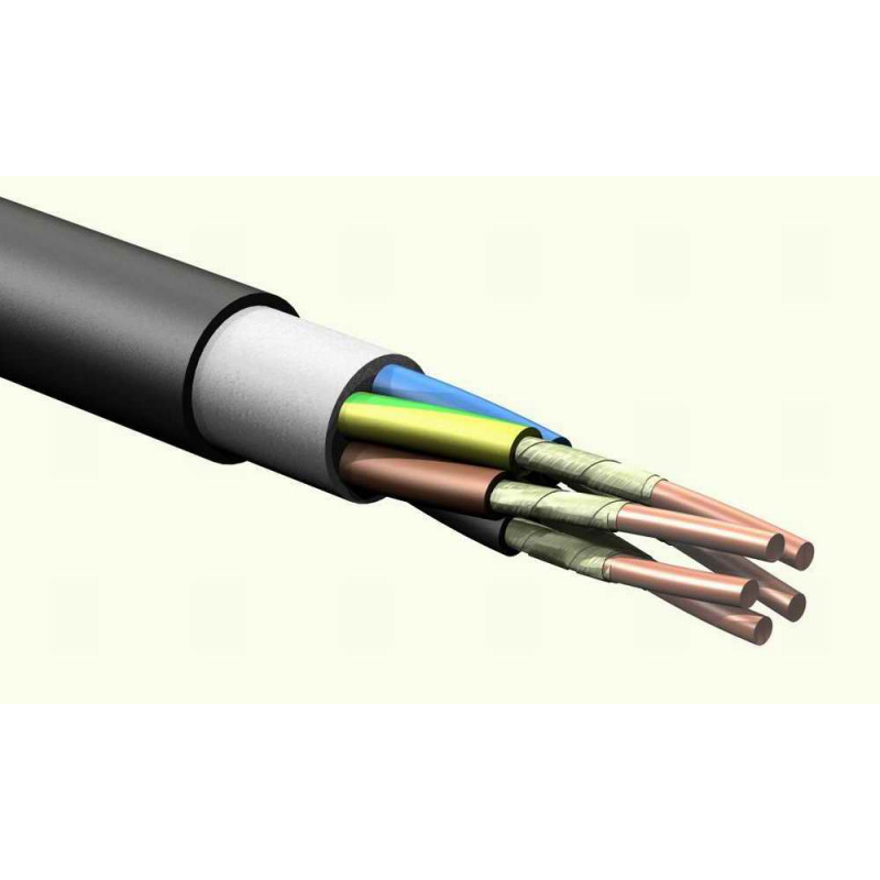Кабель силовой ВВГнг(А)-FRLSLTx 5х6 ок (N,PE) -1кВ