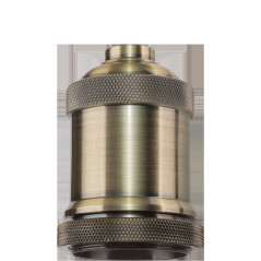 Патрон Е27 декор черненая бронза