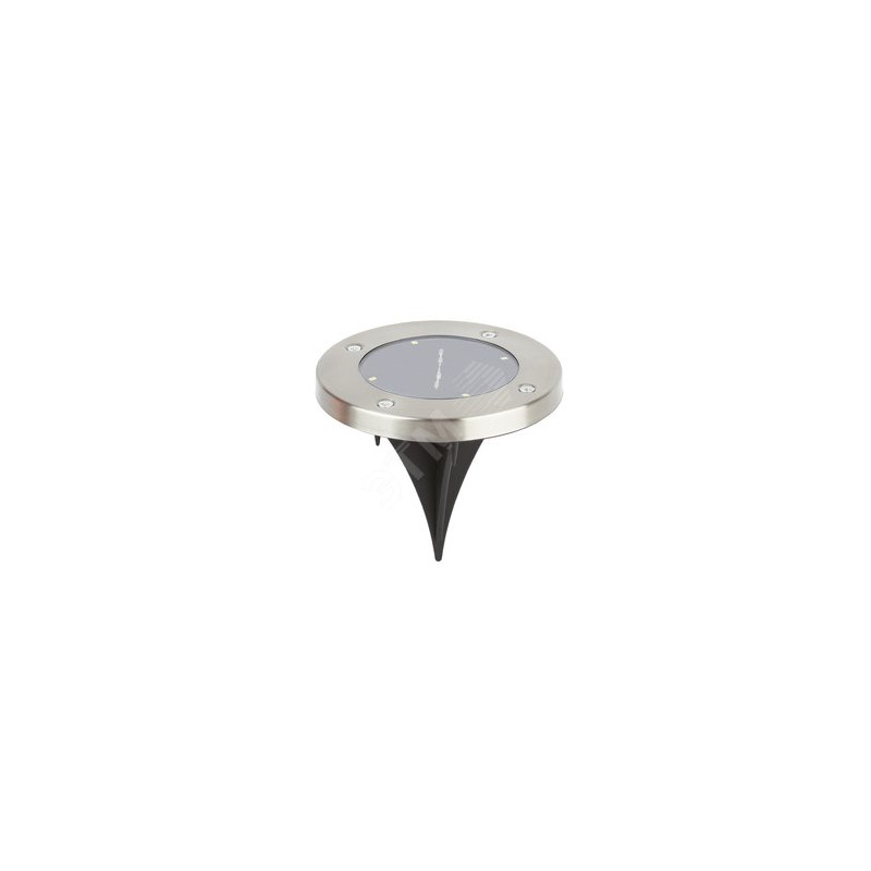 Садовый светильник на солнечной батарее, сталь, пластик 13 см ERAST040-08