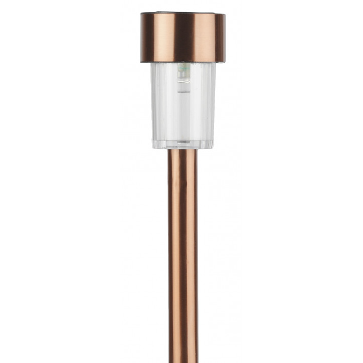 Садовый светильник на солнечной батарее, нержавею щая сталь, ''медный'', 32 см SL-SS30-CPR