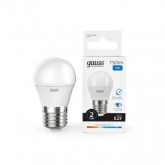 Лампа Gauss Elementary Шар 10W 750lm 6500K Е27 LED 1/10/100