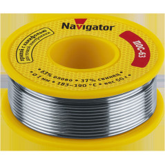 Припой NEM-Pos05-63K-1-K50 (ПОС-63, катушка, 1 мм, 50 гр) Navigator