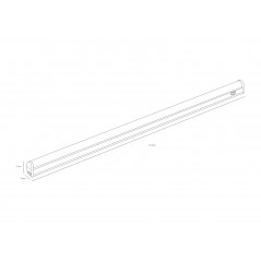 Линейный Светильник светодиодный LLED-01-16W-4000-E 16Вт 4000К L1172мм