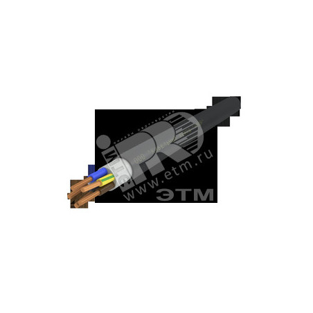 Кабель силовой ППГнг(А)-HF 5х1.5ок(N.PE)-0.66 однопроволочный черный (барабан)