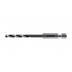 Сверло по металлу для винтовёртов и шуруповертов IMPACT READY, НЕХ-1/4", d 3.5 х 93 мм
