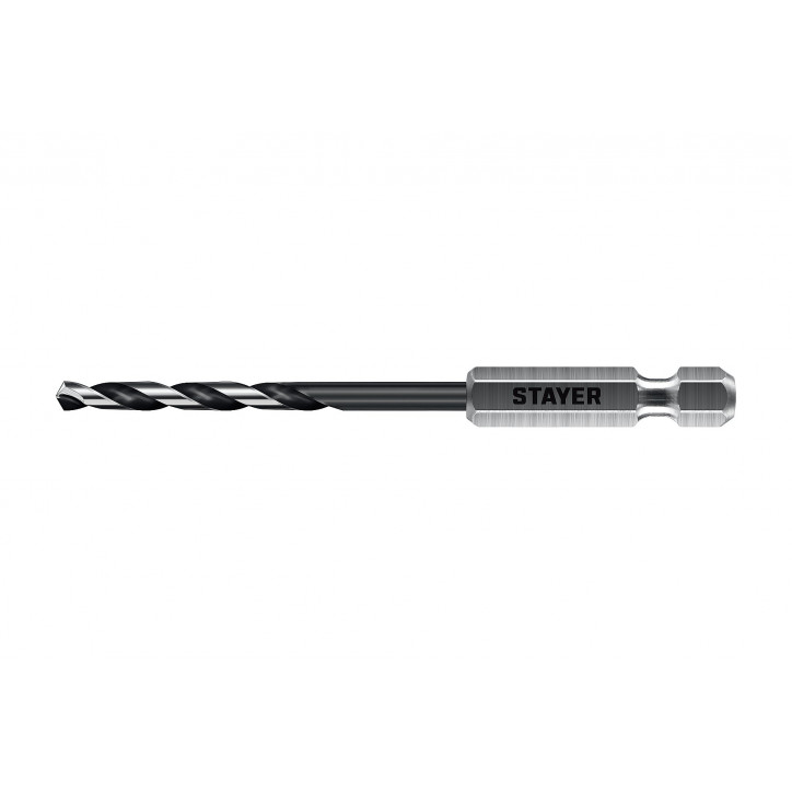 Сверло по металлу для винтовёртов и шуруповертов IMPACT READY, НЕХ-1/4", d 3.5 х 93 мм