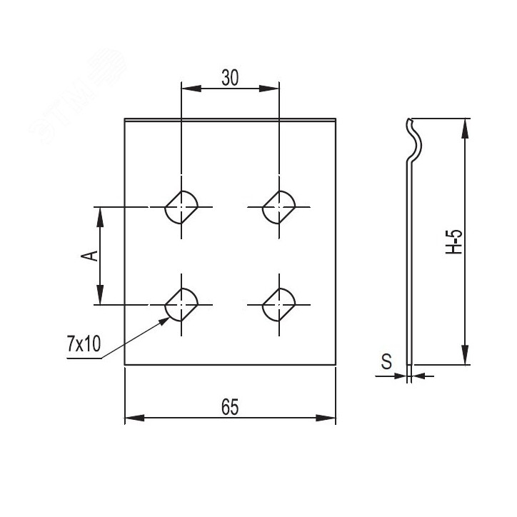 Пластина соединительная GTO H50 Пластина соединительная GTO H50