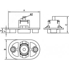 Втулка концевая для заливки в бетон диаметр 20мм и 32мм