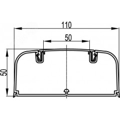 Кабель-канал 110x50 IN-Liner FRONT DKC