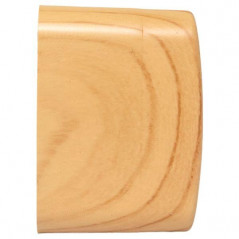 Розетка 2-местная ОП Минск 16А с заземлением светлое дерево