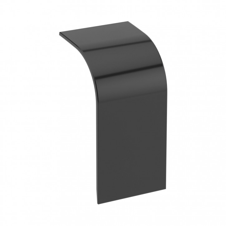 Накладка на стык профиля 90х50 мм, черн. Накладка на стык профиля 90х50 мм, черн.