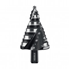 Сверло ступенчатое, винтовая спираль, Pro-Max 6-52 мм, 12 ступеней