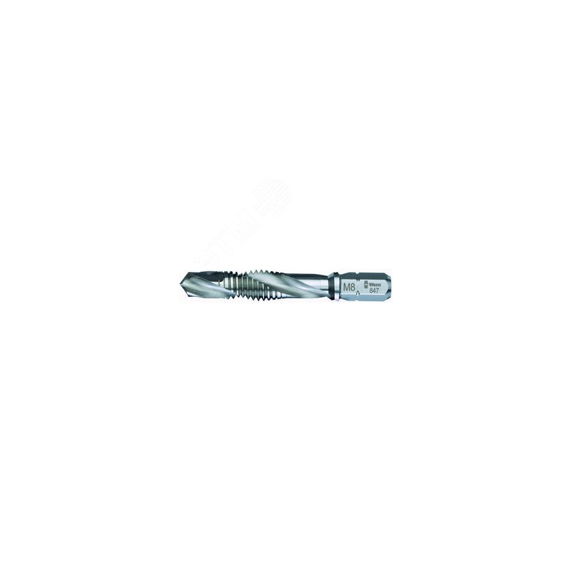 Насадка-метчик комбинированный 847/1 HSS хвостовик 1/4 C 6.3 4.2X41 мм