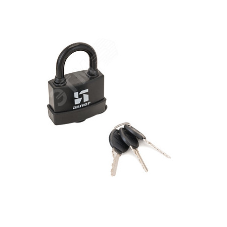 Замок навесной с одной секретностью, АЛЛЮР ВС1Ч-374П KA черный