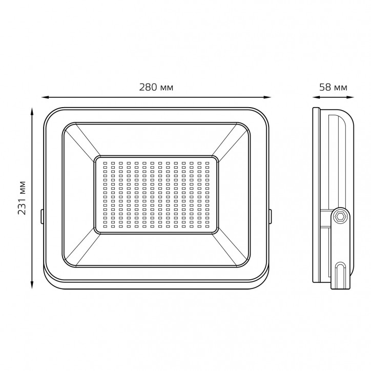 Прожектор светодиодный ДО 150 Вт 6500К 12750 лм 200-240В IP65 252х300х34мм Алюминий Elementary PROMO G2 Gauss Прожектор светодиодный ДО 150 Вт 6500К 12750 лм 200-240В IP65 252х300х34мм Алюминий Elementary PROMO G2 Gauss