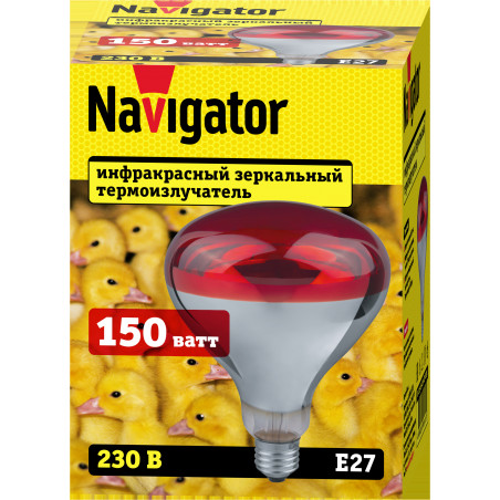 Термоизлучатель РН 150вт NI-R125-150-230-Е27-ИКЗК