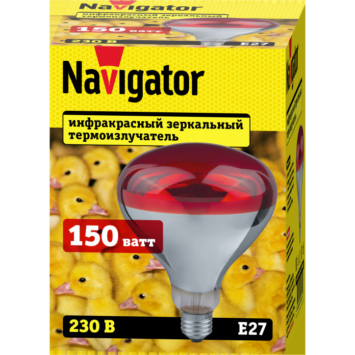 Термоизлучатель РН 150вт NI-R125-150-230-Е27-ИКЗК