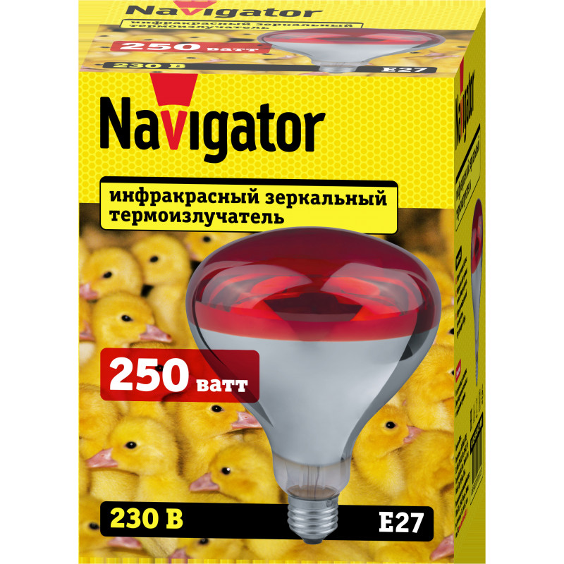 Термоизлучатель РН 250вт NI-R125-250-230-Е27-ИКЗК