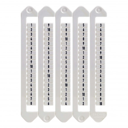 Маркировка для клемм, ширина 5 мм, символ "0", вертикалная ориентация