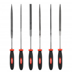 Набор надфилей с двухкомпонентной рукояткой (№3, 6шт, 200/100 мм, 2-я насечка)