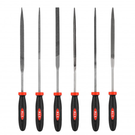 Набор надфилей с двухкомпонентной рукояткой (№3, 6шт, 200/100 мм, 2-я насечка)